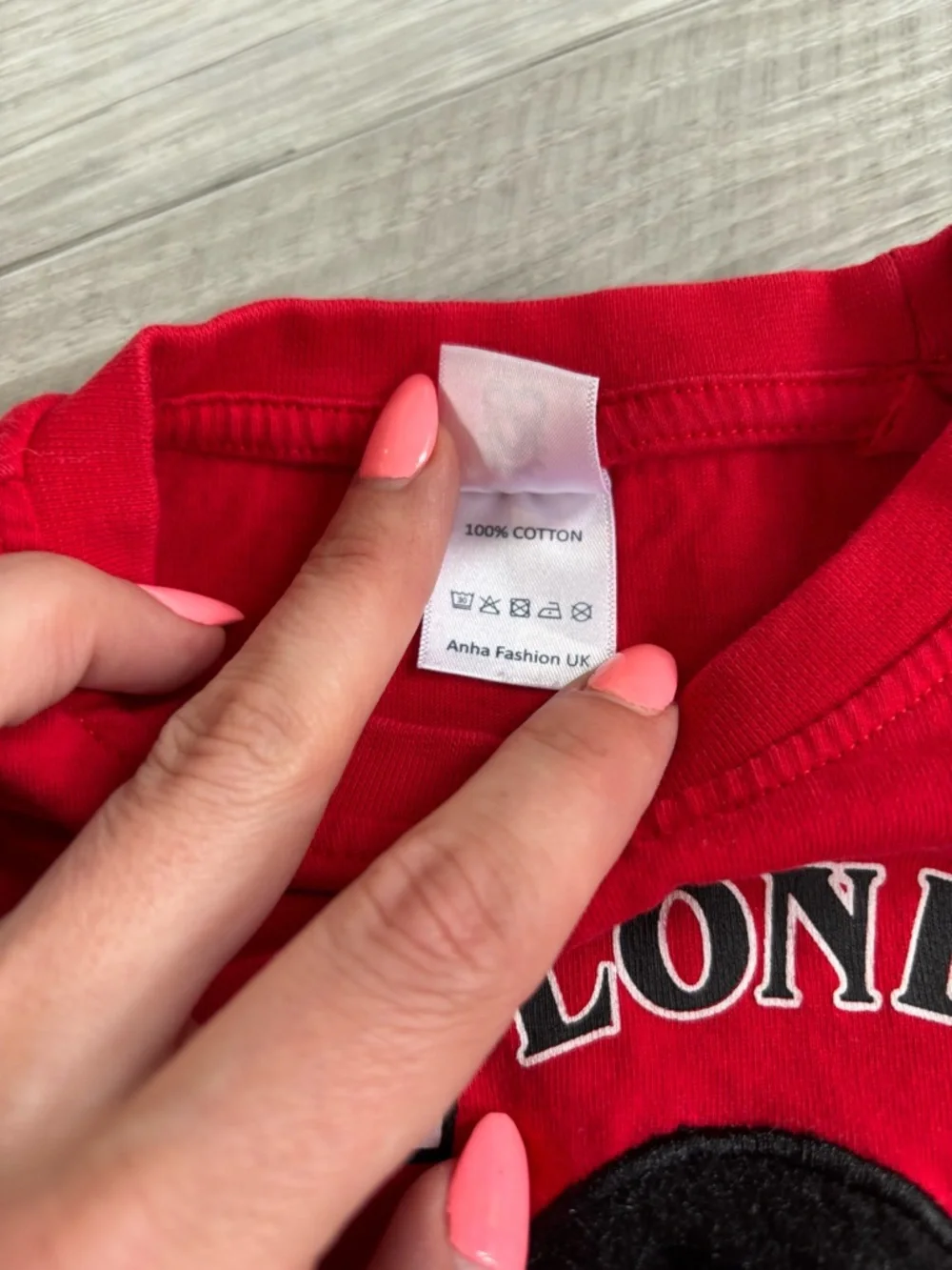 anha fashion UK bright red